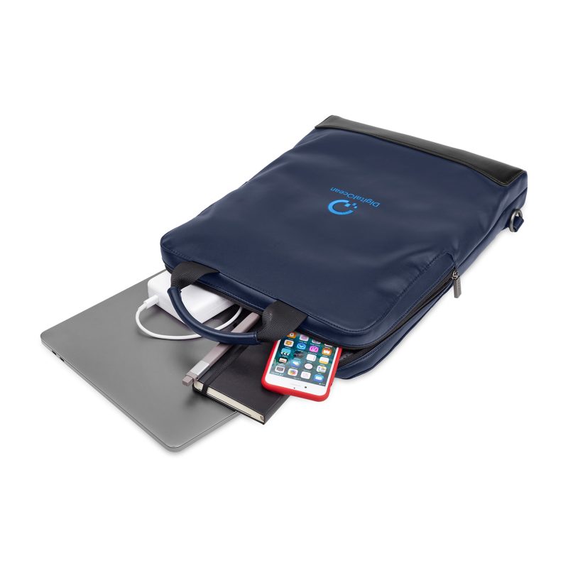 Custom Moleskine® Classic Vertical Device Bag - Sapphire Blue - 3