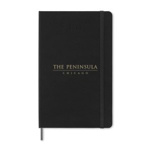 Custom Moleskine® Hard Cover Large 12-Month Daily 2026 Planner - Black