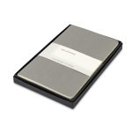 Custom Moleskine® Large Cahier Gift Set - Pebble Grey - 1