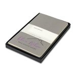 Custom Moleskine® Large Cahier Gift Set - Pebble Grey