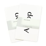 Custom Moleskine® Large Volant 2-Pack - White