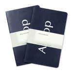 Custom Moleskine® Large Volant Gift Set - Navy Blue - 2