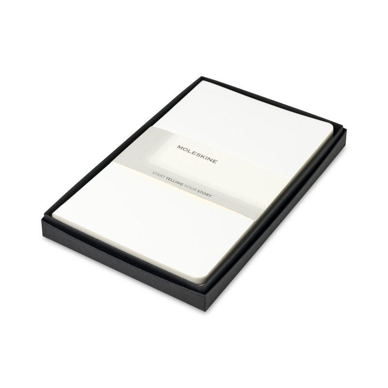 Custom Moleskine® Large Volant Gift Set - White - 1