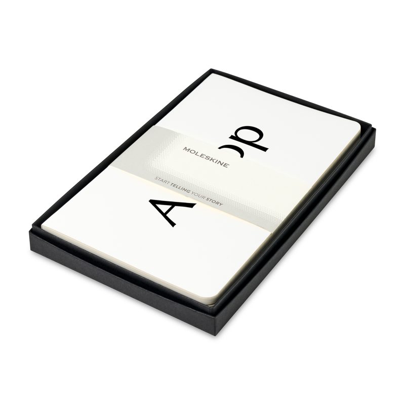 Moleskine®-Large-Volant-Gift-Set-White-102939-100 Custom Moleskine® Large Volant Gift Set - White