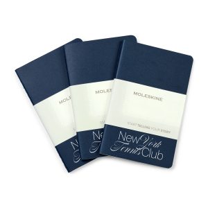Custom Moleskine® Pocket Cahier 3-Pack - Sapphire Blue