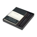 Custom Moleskine® Pocket Cahier and GO Pen Gift Set - Black