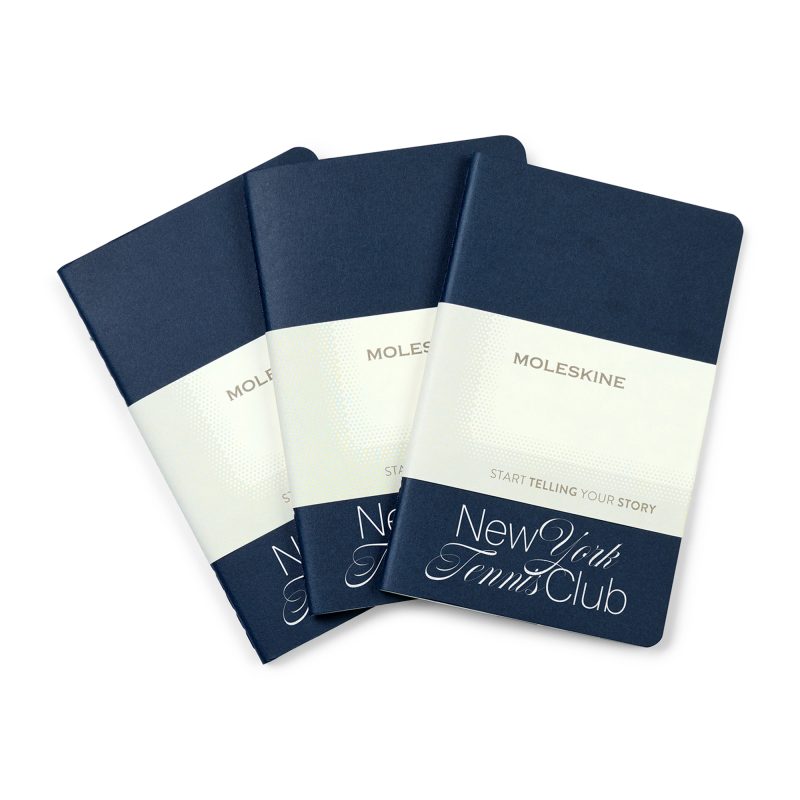 Custom Moleskine® Pocket Cahier and GO Pen Gift Set - Sapphire Blue - 2