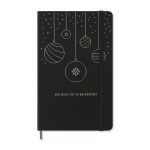 Custom Moleskine® Hard Cover Holiday Notebook and Kaweco Pen Gift Set - Black - 2