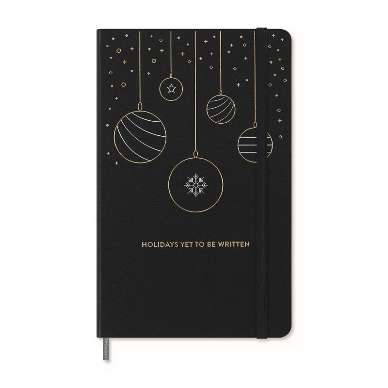 Custom Moleskine® Hard Cover Holiday Notebook and Kaweco Pen Gift Set - Black - 2