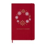 Custom Moleskine® Hard Cover Holiday Notebook and Kaweco Pen Gift Set - Scarlet Red - 2