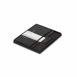 Custom Moleskine Large Notebook and Mini Notebook Charm Gift Set - Black