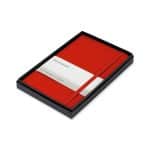 Custom Moleskine Medium Notebook Gift Set - Scarlet Red - 1