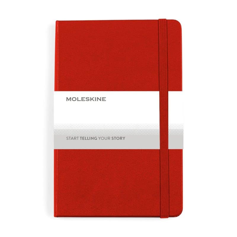 Custom Moleskine Medium Notebook Gift Set - Scarlet Red - 3