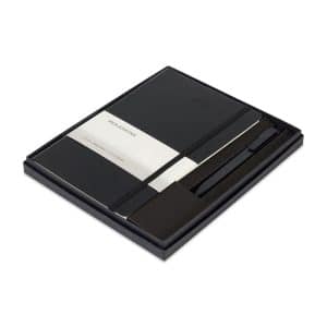 Custom MoleskineSoft Cover Large 12-Month Weekly 2027 Planner and GO Pen Gift Set - Black