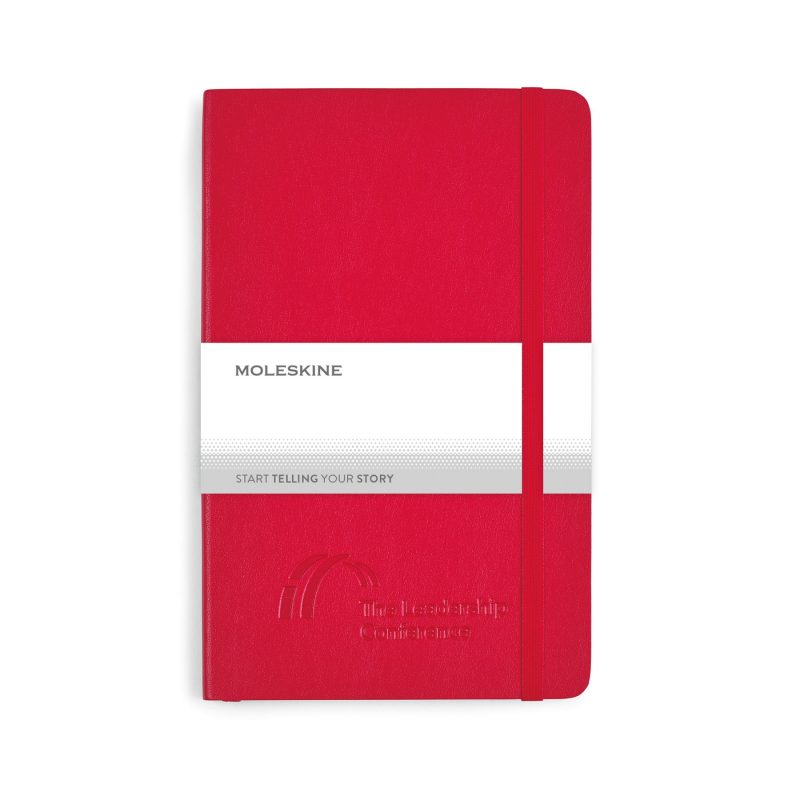 Custom Moleskine Soft Cover Ruled Large Notebook - Scarlet Red - 2
