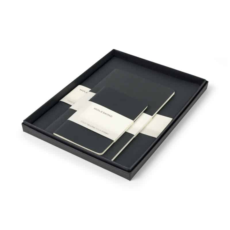 Custom Moleskine Assorted Cahier Gift Set - Black - 1