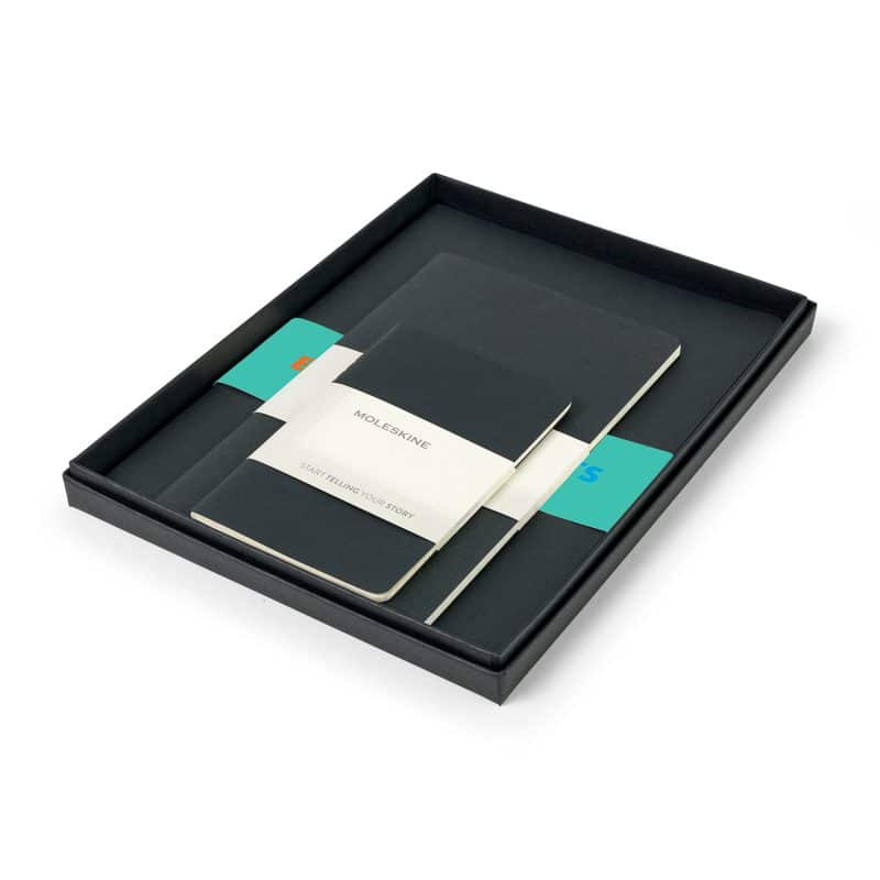 Custom Moleskine Assorted Cahier Gift Set - Black