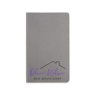 Custom Moleskine Cahier Ruled Large Journal - Pebble Grey