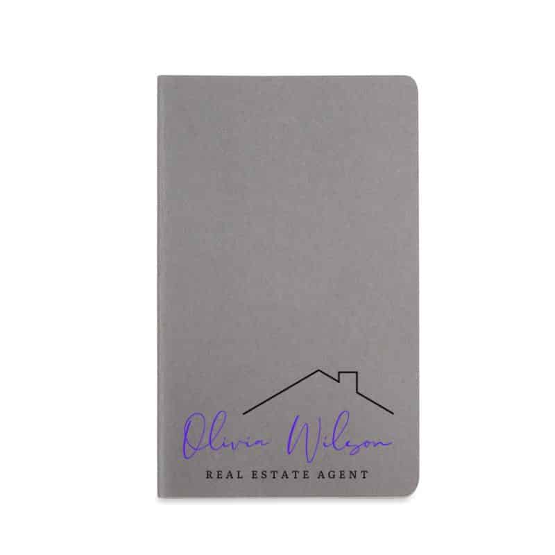 Custom Moleskine Cahier Ruled Large Journal - Pebble Grey