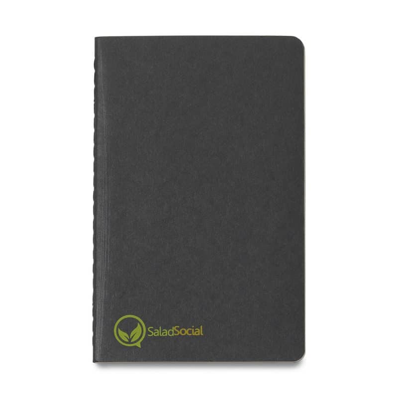Custom Moleskine Cahier Ruled Pocket Journal - Black