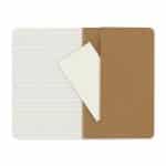 Custom Moleskine Cahier Ruled Pocket Journal - Kraft - 4