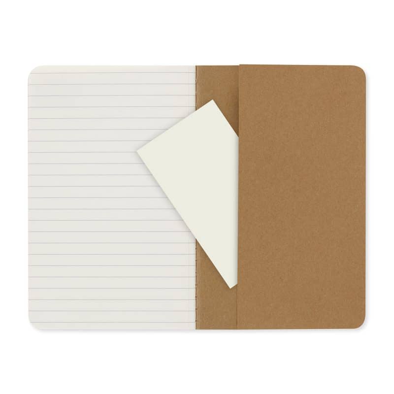 Custom Moleskine Cahier Ruled Pocket Journal - Kraft - 4