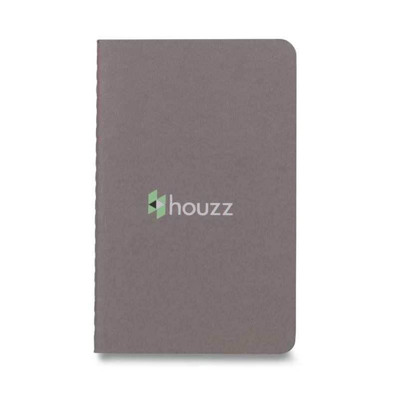 Custom Moleskine Cahier Ruled Pocket Journal - Pebble Grey