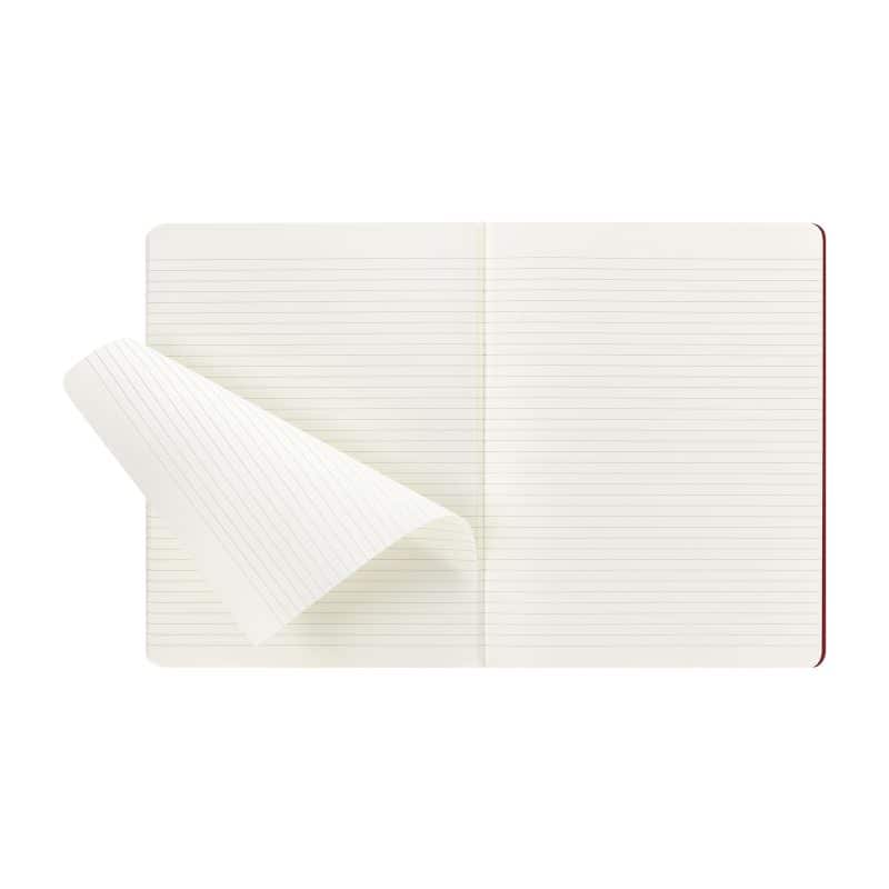 Custom Moleskine Cahier Ruled X-Large Journal - Cranberry Red - 3