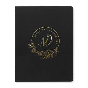 Custom Moleskine Cahier Ruled XX-Large Journal - Black