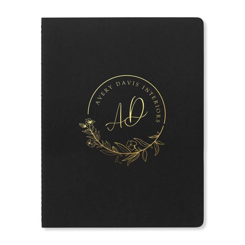 Custom Moleskine Cahier Ruled XX-Large Journal - Black