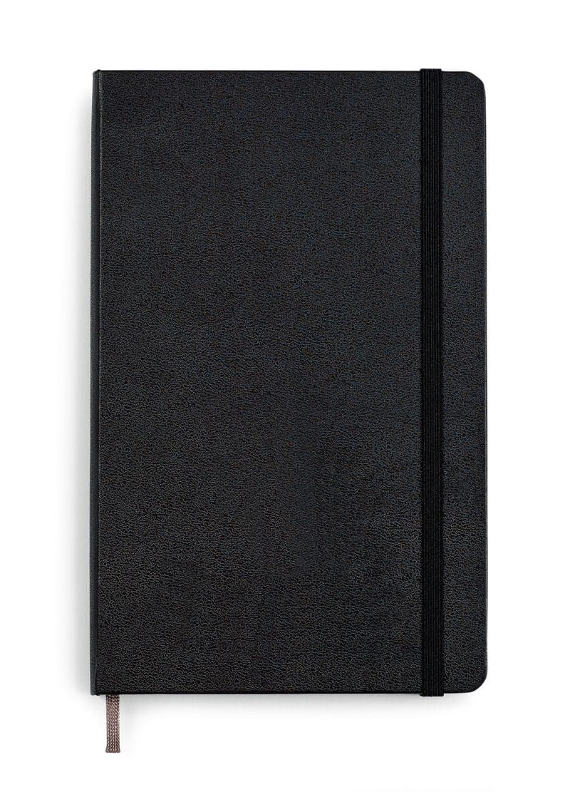 Custom Moleskine Hard Cover Dotted Large Notebook - Black - 1