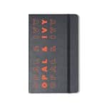 Custom Moleskine Hard Cover Ruled Large Notebook - Black