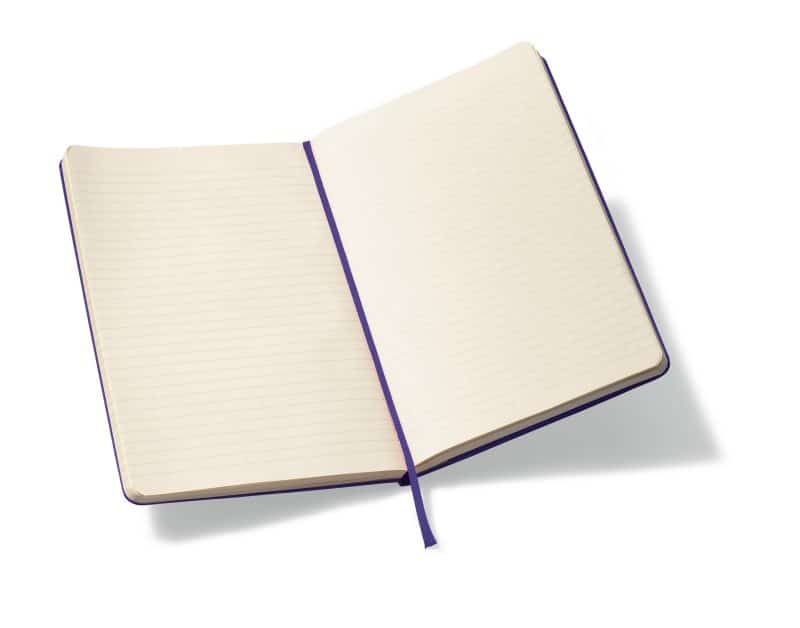 Custom Moleskine Hard Cover Ruled Large Notebook - Brilliant Violet - 3