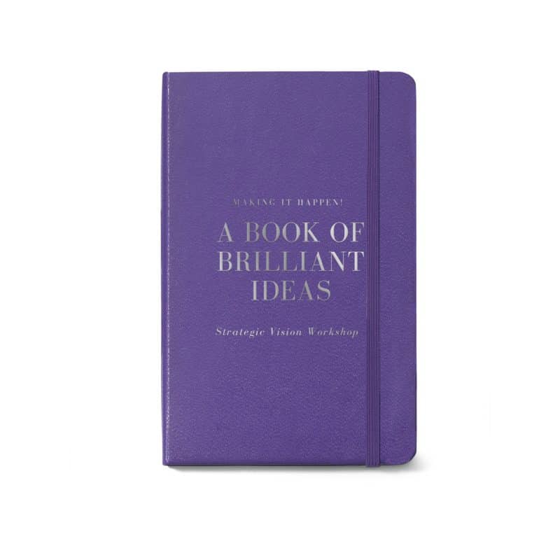 Custom Moleskine Hard Cover Ruled Large Notebook - Brilliant Violet