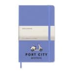 Custom Moleskine Hard Cover Ruled Large Notebook - Hydrangea Blue - 2