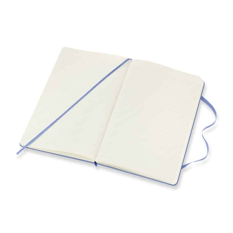 Custom Moleskine Hard Cover Ruled Large Notebook - Hydrangea Blue - 3