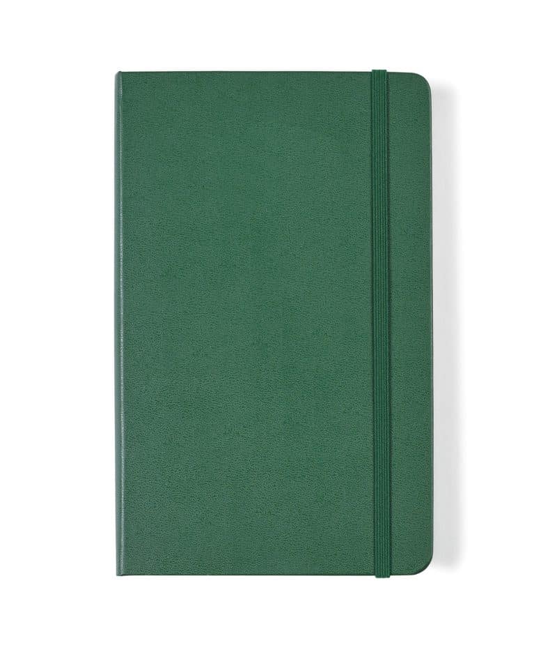 Custom Moleskine Hard Cover Ruled Large Notebook - Myrtle Green - 1