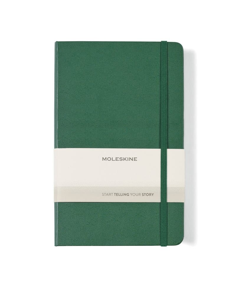 Custom Moleskine Hard Cover Ruled Large Notebook - Myrtle Green - 2