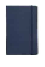 Custom Moleskine Hard Cover Ruled Large Notebook - Navy Blue - 1
