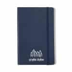 Custom Moleskine Hard Cover Ruled Large Notebook - Navy Blue - 2