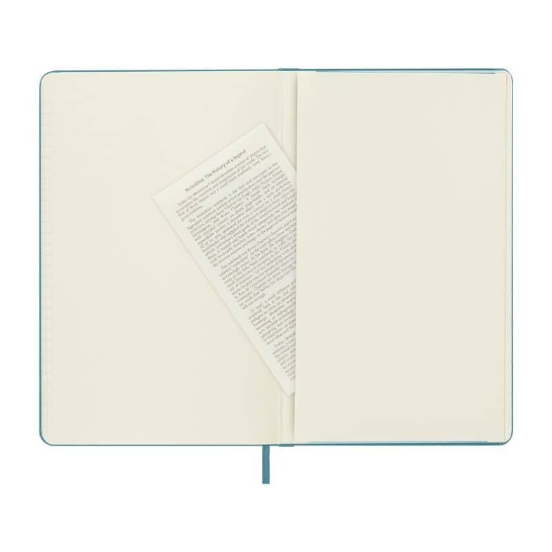 Custom Moleskine Hard Cover Ruled Large Notebook - Reef Blue - 4