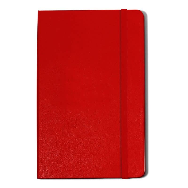 Custom Moleskine Hard Cover Ruled Large Notebook - Scarlet Red - 1