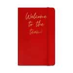 Custom Moleskine Hard Cover Ruled Large Notebook - Scarlet Red