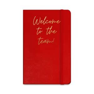 Custom Moleskine Hard Cover Ruled Large Notebook - Scarlet Red