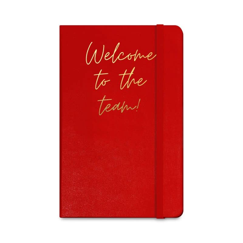 Custom Moleskine Hard Cover Ruled Large Notebook - Scarlet Red