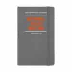 Custom Moleskine Hard Cover Ruled Large Notebook - Slate Grey