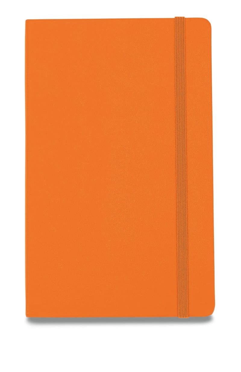 Custom Moleskine Hard Cover Ruled Large Notebook - True Orange - 1