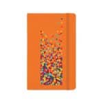 Custom Moleskine Hard Cover Ruled Large Notebook - True Orange