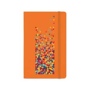 Custom Moleskine Hard Cover Ruled Large Notebook - True Orange