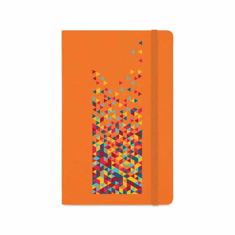 Custom Moleskine Hard Cover Ruled Large Notebook - True Orange